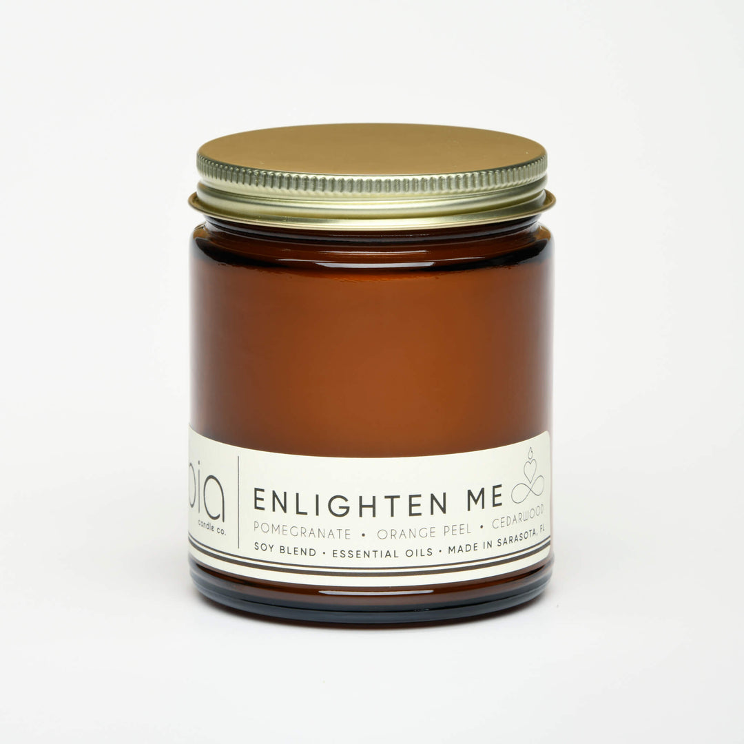 Enlighten Me Soy Blend Candle — Orange Peel, Pomegranate & Vanilla