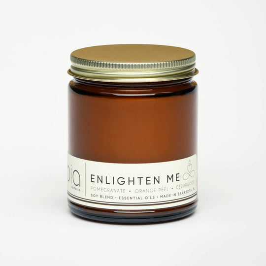 Enlighten Me Soy Blend Candle — Orange Peel, Pomegranate & Vanilla