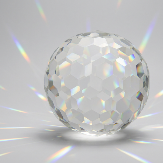 Oversized Crystal Suncatcher Sphere & Rainbow Maker
