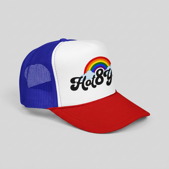 Rainbow Hot 8 Yoga Trucker Hat