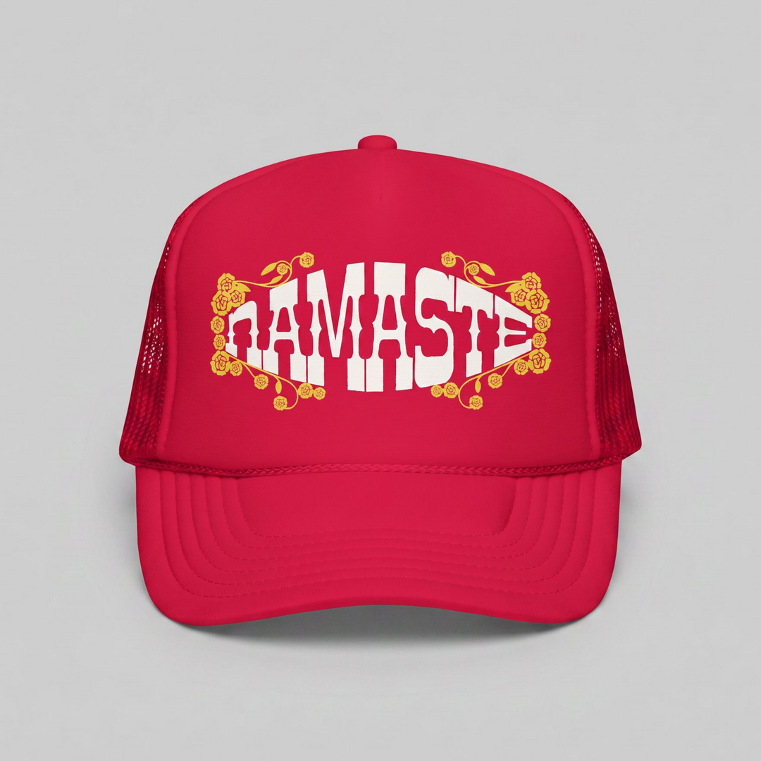 Namaste Floral Trucker Hat
