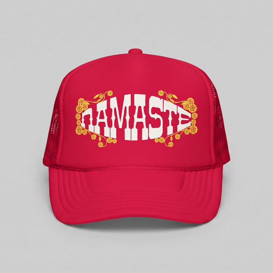 Namaste Floral Trucker Hat