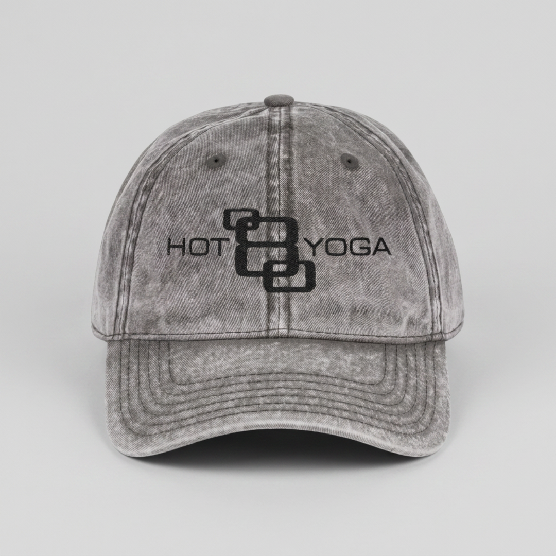 Hot 8 Yoga Washed Gray Vintage Hat