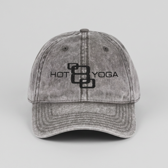 Hot 8 Yoga Washed Gray Vintage Hat