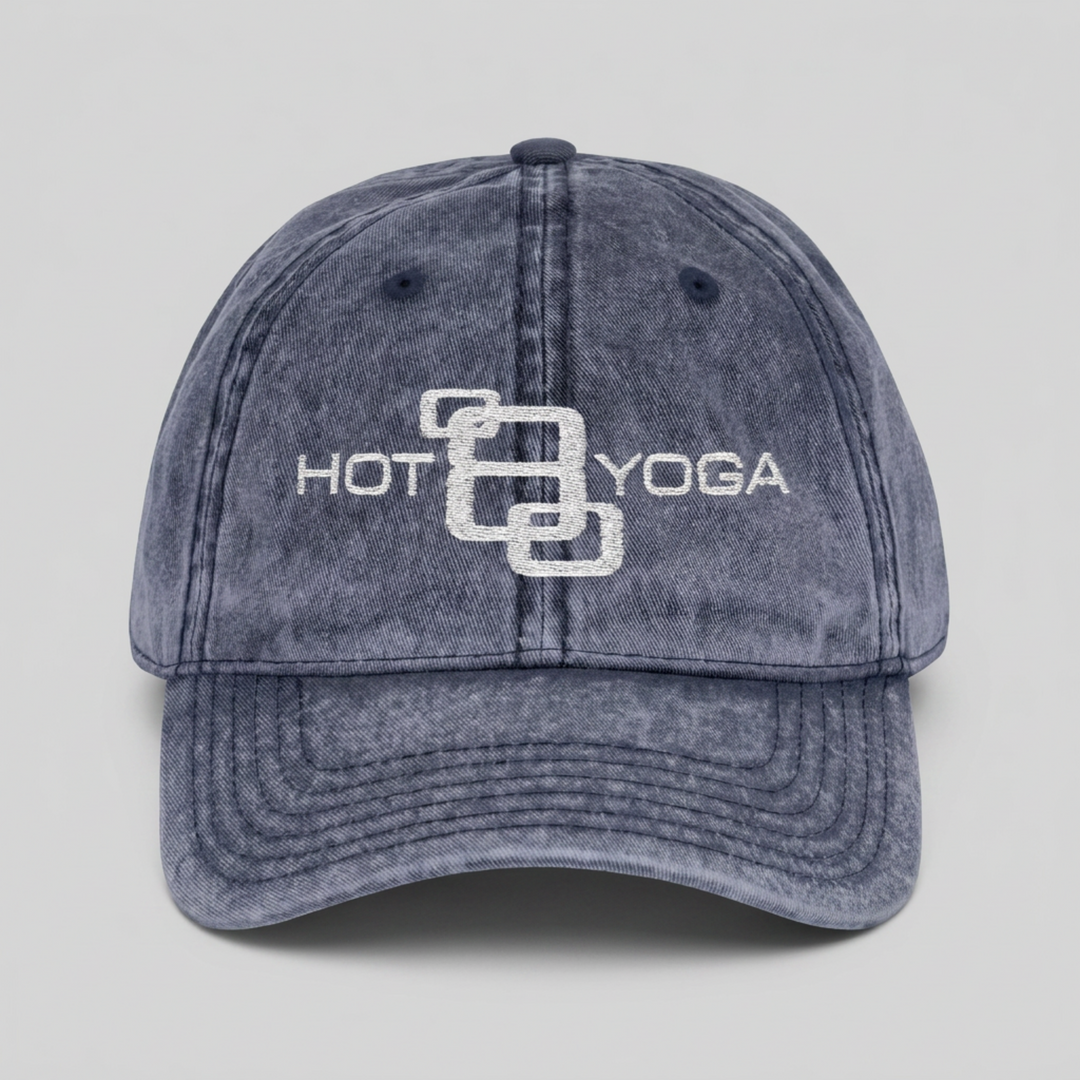Hot 8 Yoga Washed Navy Vintage Hat