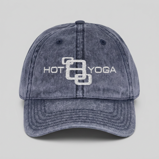 Hot 8 Yoga Washed Navy Vintage Hat