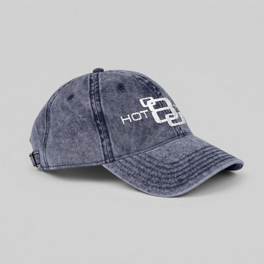 Hot 8 Yoga Washed Navy Vintage Hat