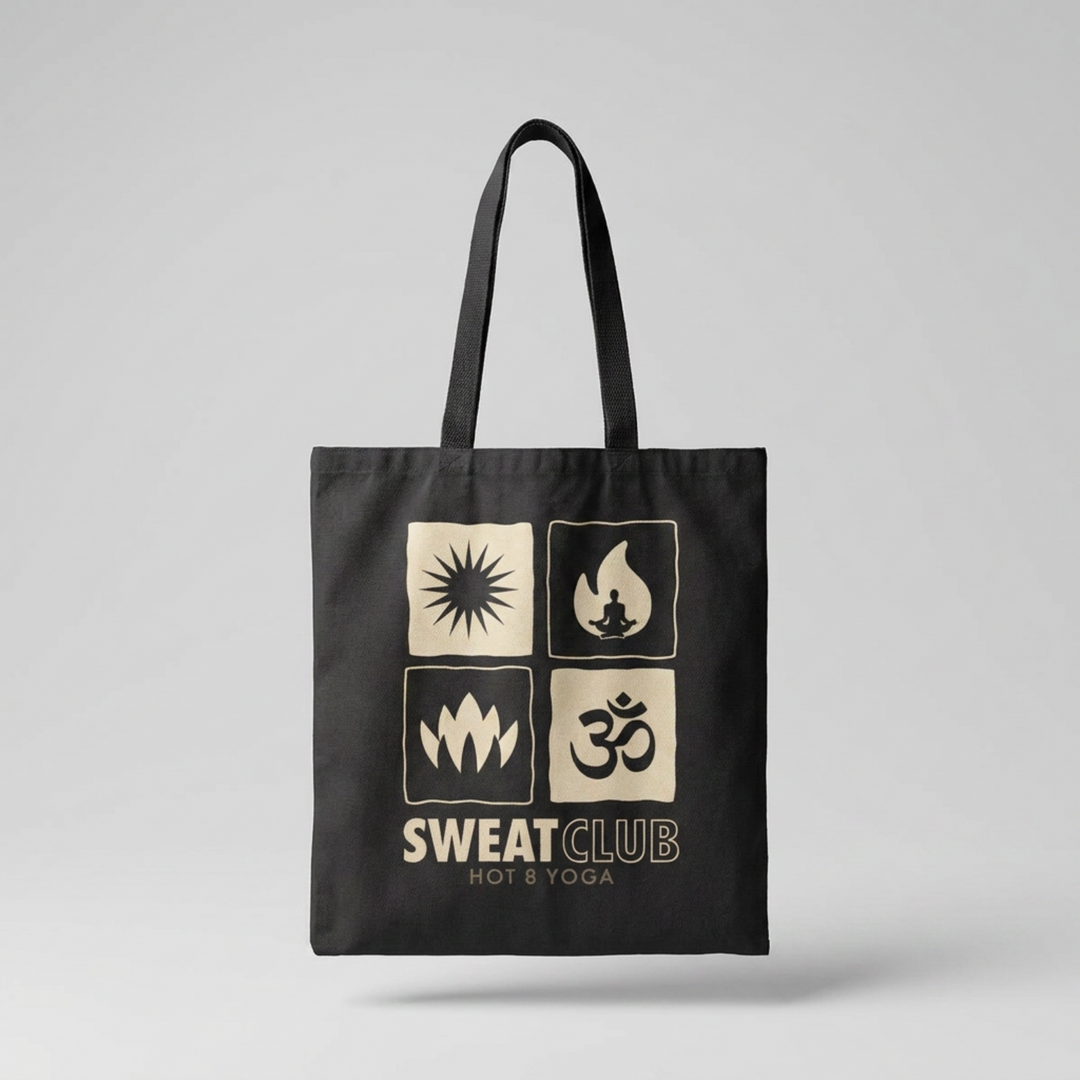 Sweat Club Black Tote Bag