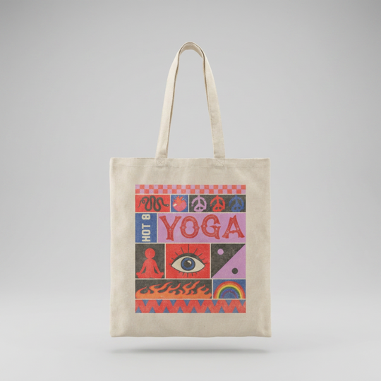 High Vibe Modern Mystic Retro Studio Tote Bag
