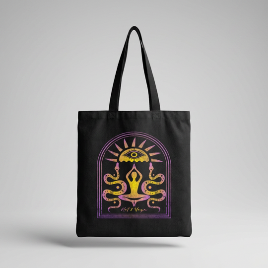 Temple Of Sweat Ombre Serpent Black Studio Tote Bag
