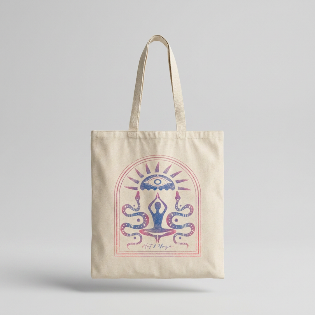 Temple Of Sweat Ombre Serpent Natural Studio Tote Bag