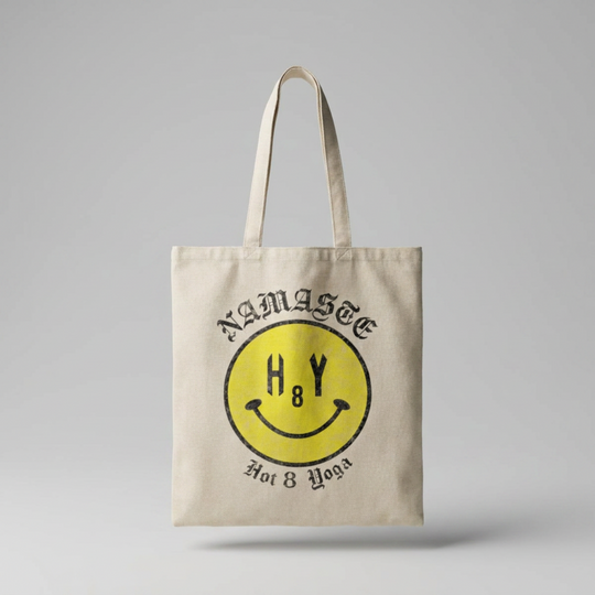 Namaste Smiley Face Studio Tote Bag