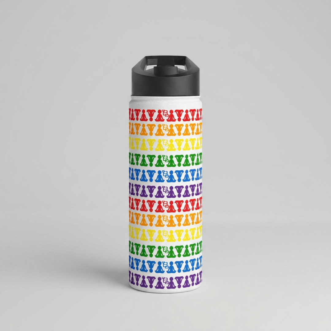 Inclusive Energy Ombre Lotus Stainless Steel Water Bottle 18oz