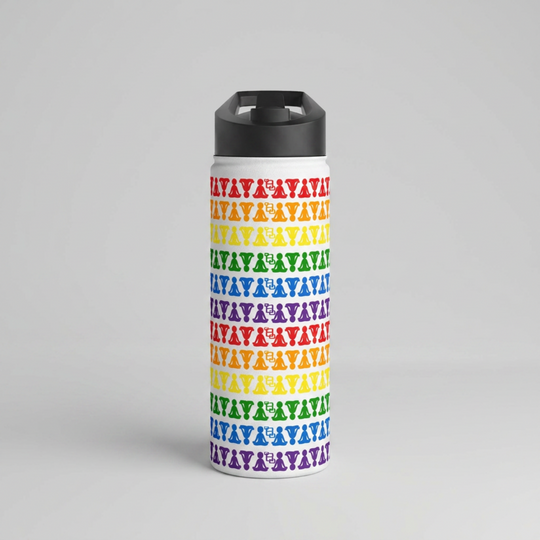 Inclusive Energy Ombre Lotus Stainless Steel Water Bottle 18oz