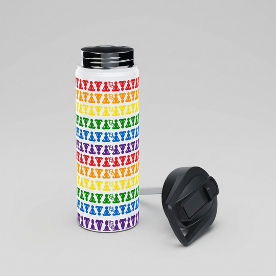 Inclusive Energy Ombre Lotus Stainless Steel Water Bottle 18oz
