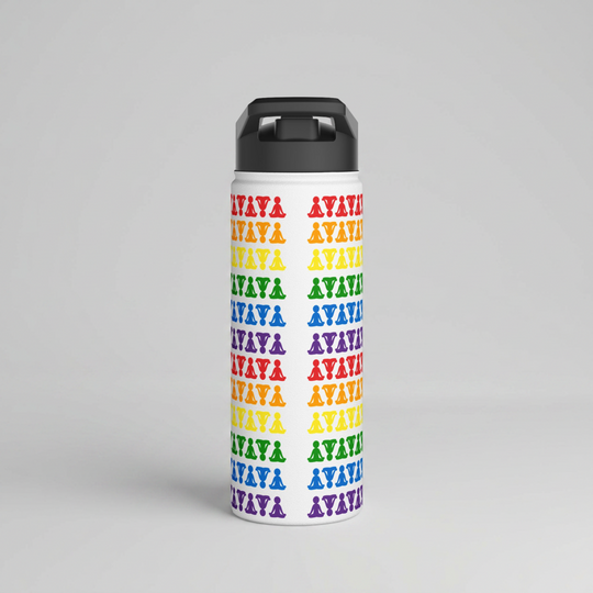 Inclusive Energy Ombre Lotus Stainless Steel Water Bottle 18oz