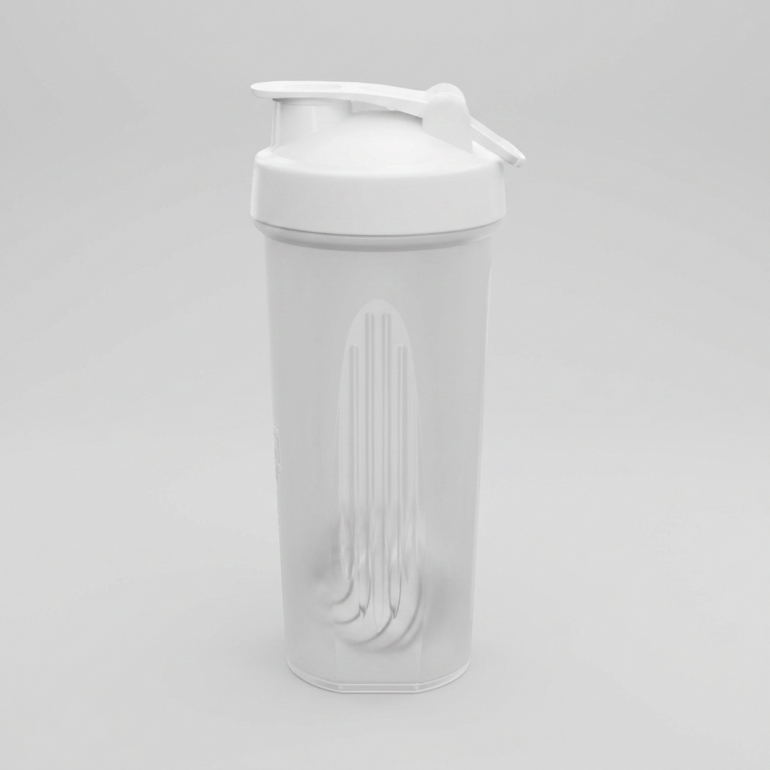 Rainbow Ombre Logo Protein Fitness Shaker Bottle