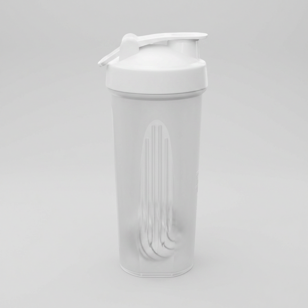 Rainbow Ombre Logo Protein Fitness Shaker Bottle