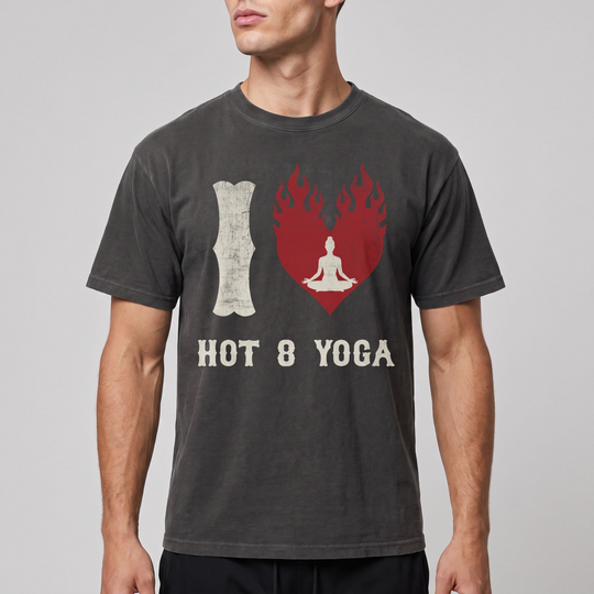 I Heart Hot 8 Yoga Vintage T-Shirt