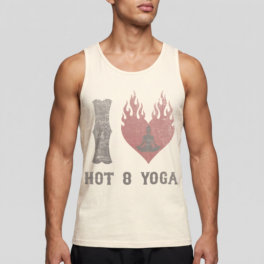 I Heart Hot 8 Yoga Pigment Dyed Tank Top