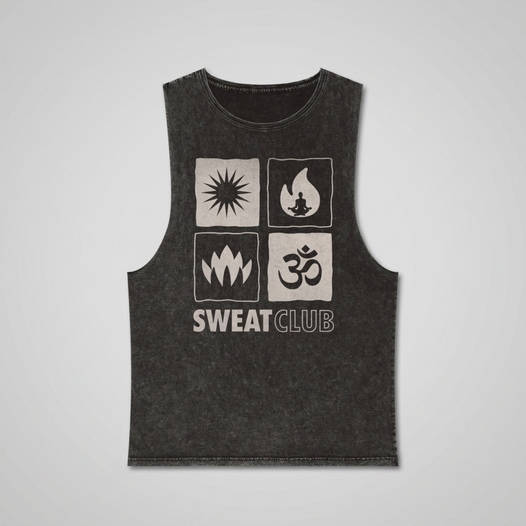 Sweat Club Stonewash Muscle Tank Top