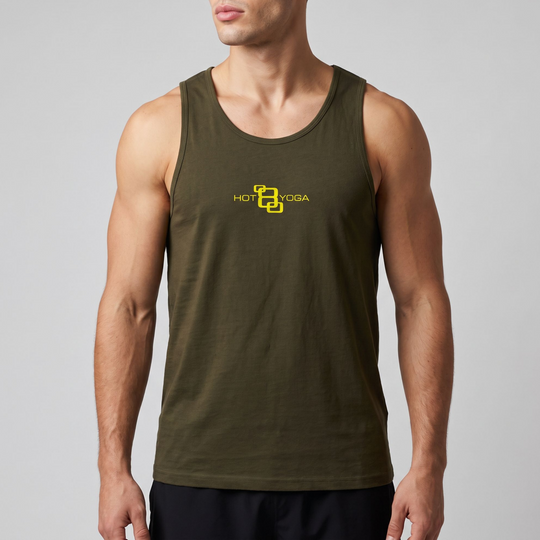 Hot 8 Yoga Military Green Essential Tank Top