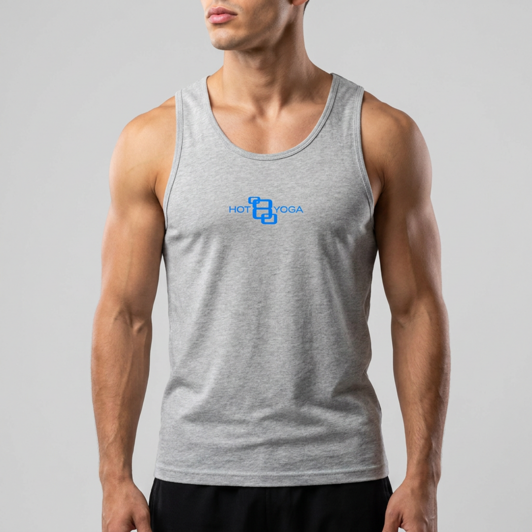 Hot 8 Yoga Heather Grey Essential Tank Top