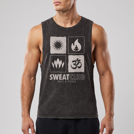 Sweat Club Stonewash Muscle Tank Top