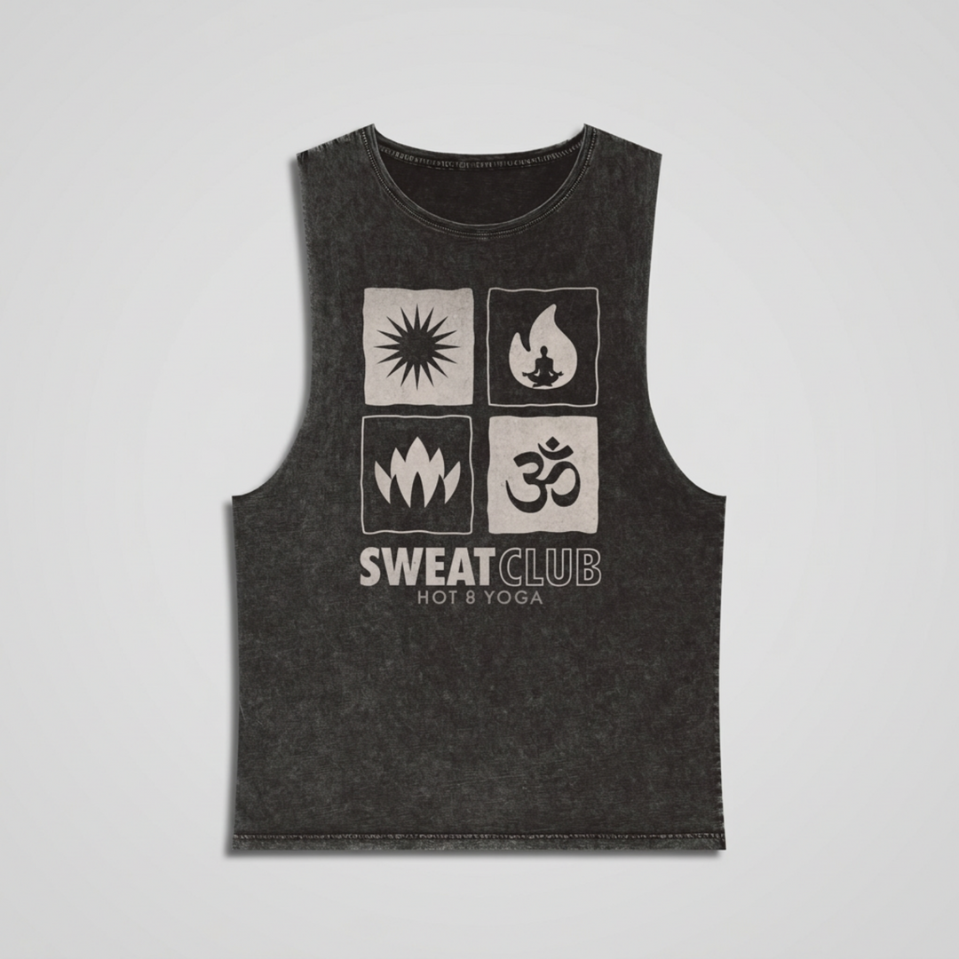 Sweat Club Stonewash Muscle Tank Top