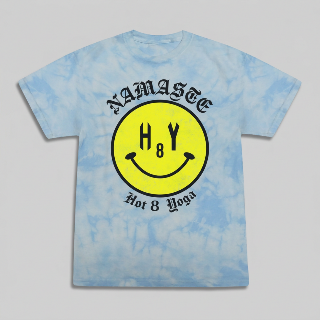 Namaste H8Y Smiley Face Tie Dye T‑Shirt
