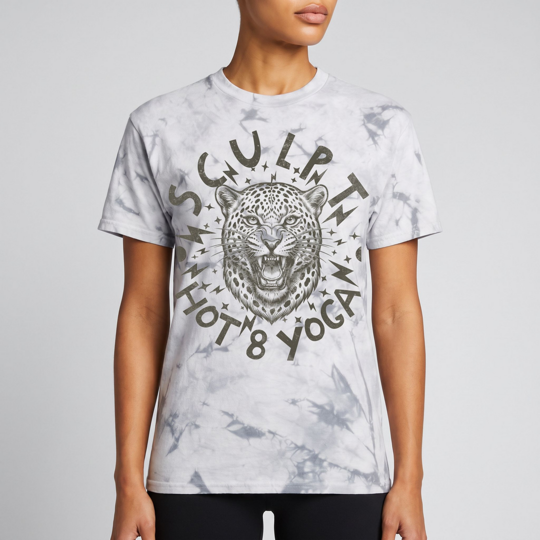Sculpt Leopard Phantom Tie Dye T-Shirt