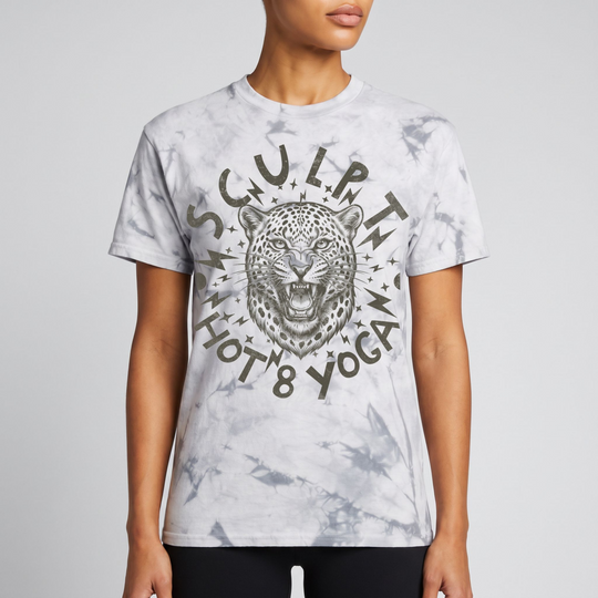Sculpt Leopard Phantom Tie Dye T-Shirt