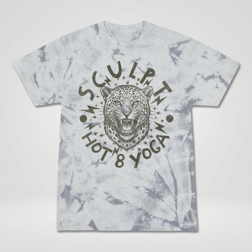 Sculpt Leopard Phantom Tie Dye T-Shirt