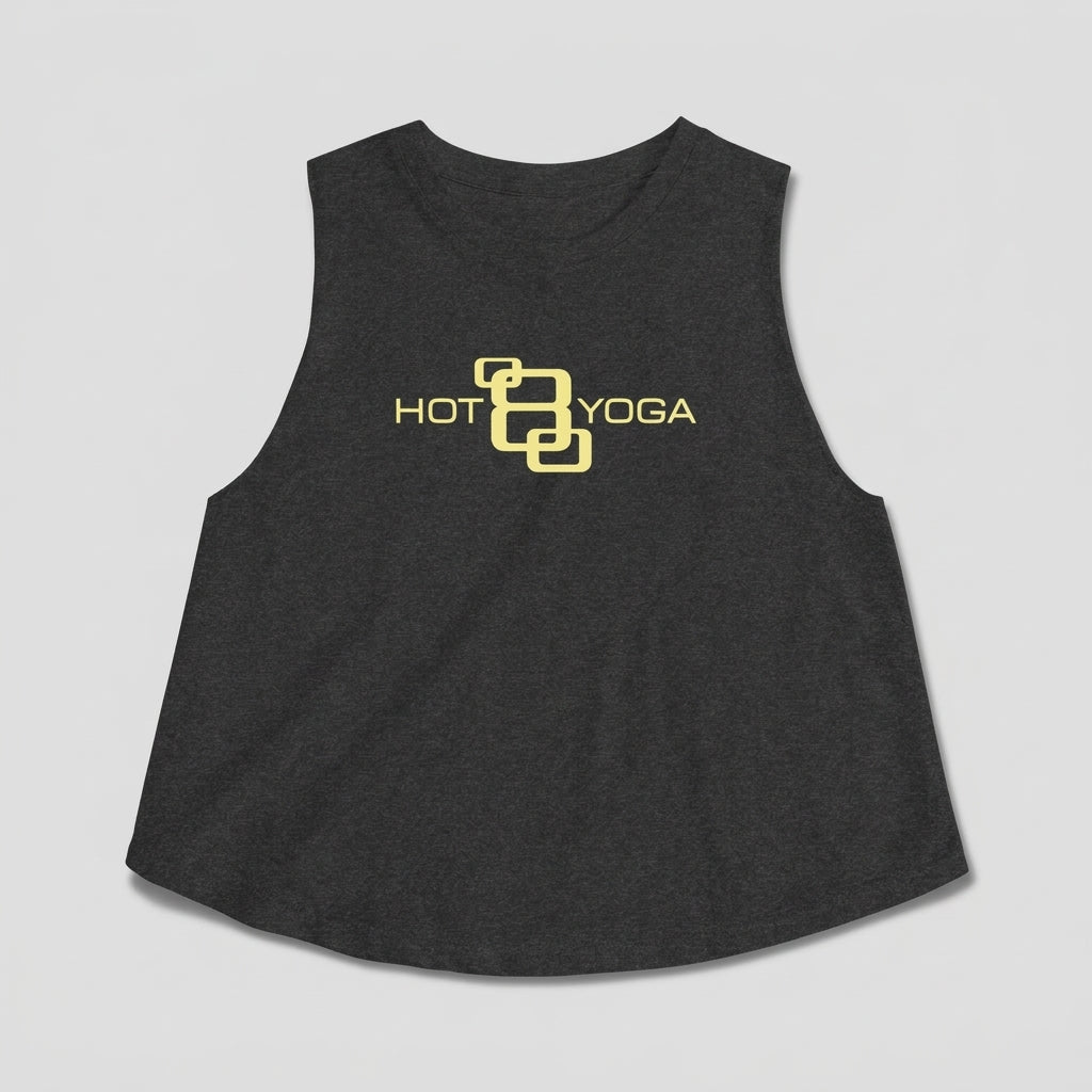 Hot 8 Yoga Charcoal Heather Essential Fitness Tank Top