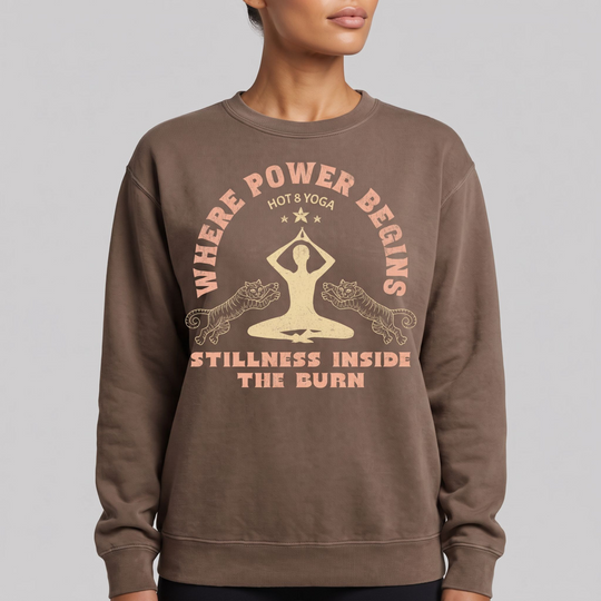 Where Power Begins Distressed Sweatshirt