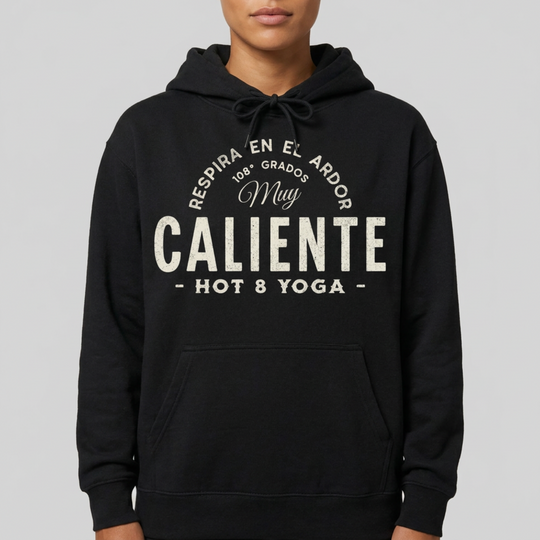 Caliente Encender Black Distressed Pullover Hoodie