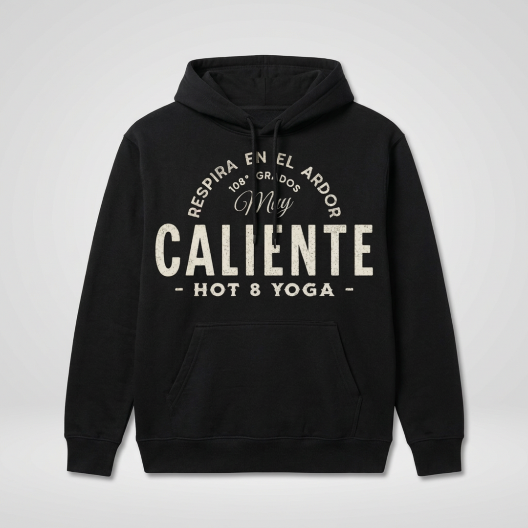 Caliente Encender Black Distressed Pullover Hoodie