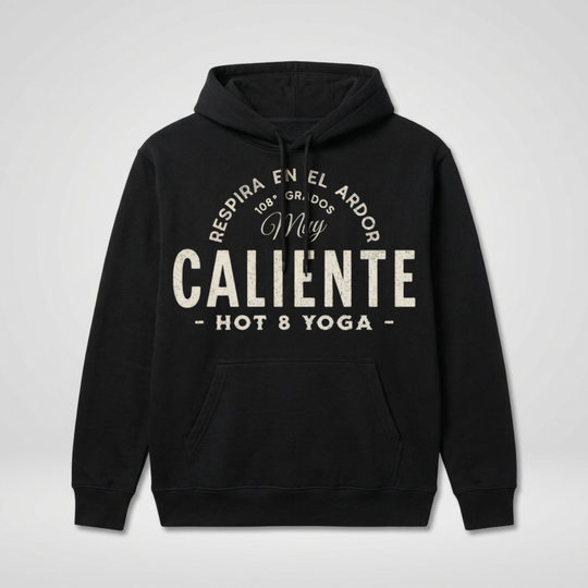 Caliente Encender Black Distressed Pullover Hoodie