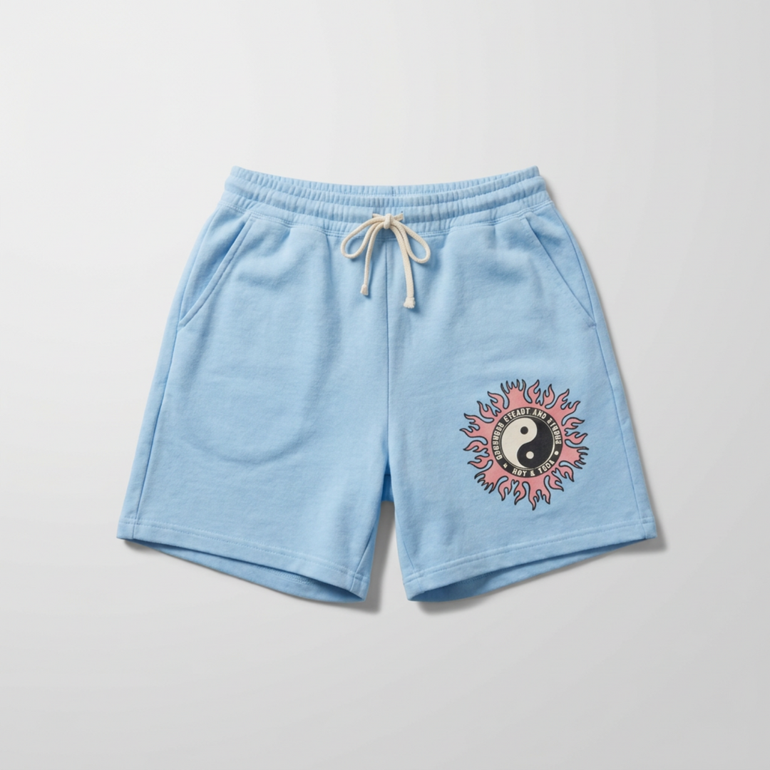 Yin Yang Flame Sweat Shorts