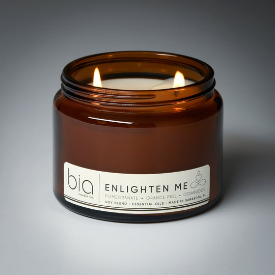 Enlighten Me Soy Blend Candle — Orange Peel, Pomegranate & Vanilla