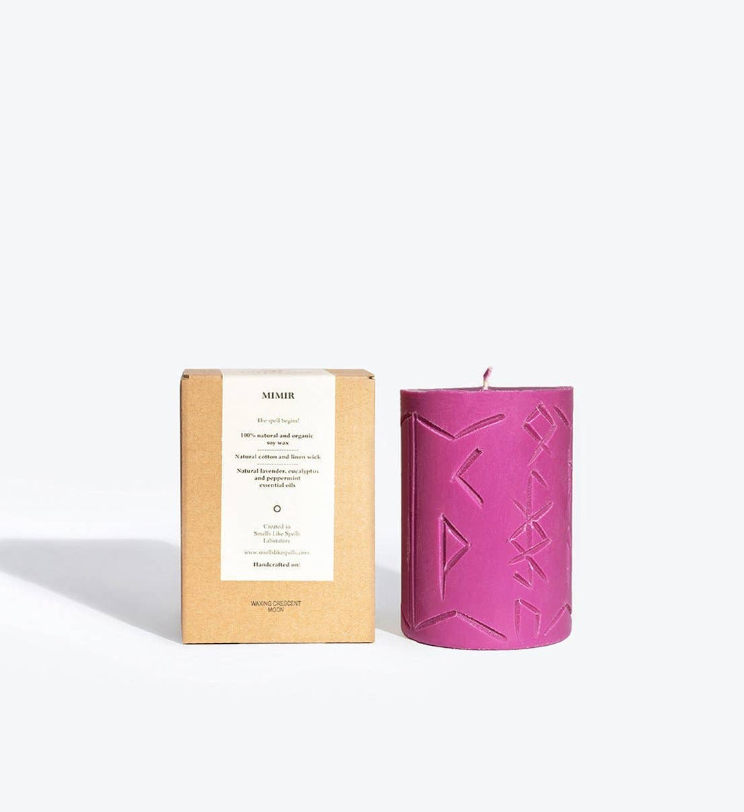 Mimir | Rune Pillar Candle | Norse Magic | Clarity