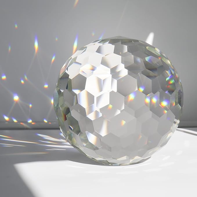 Oversized Crystal Suncatcher Sphere & Rainbow Maker