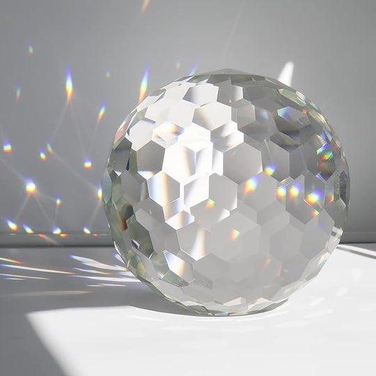 Oversized Crystal Suncatcher Sphere & Rainbow Maker