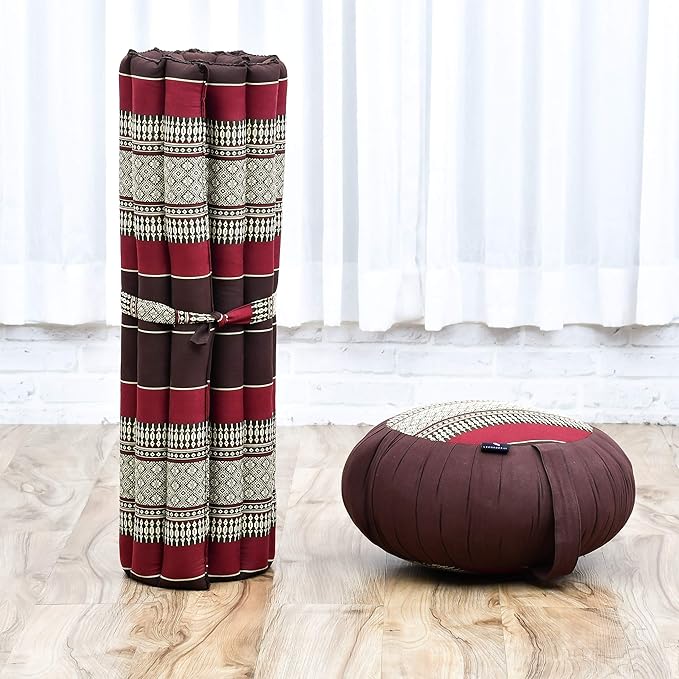 Zafu Crimson Kanok Meditation Cushion Set