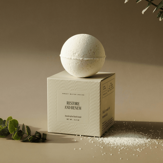 Restore and Renew White Eucalyptus 4.6 oz Bath Bomb