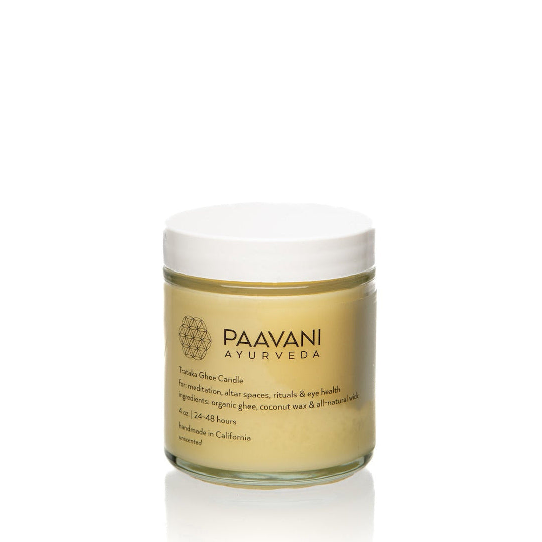 Trataka Ghee Candle | Ayurvedic Meditation Candle for Focus & Eye Health