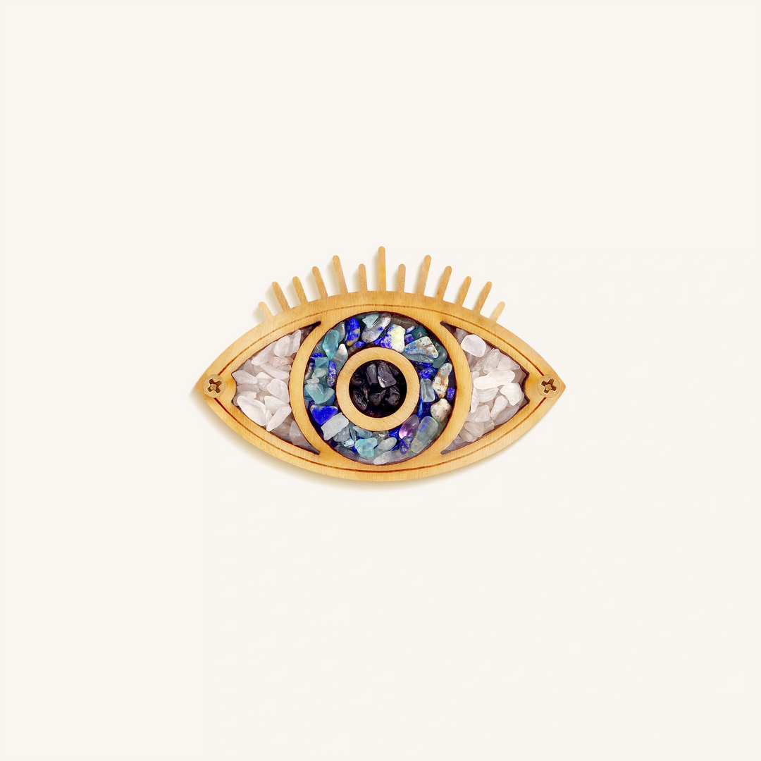 Serene Aura Evil Eye Gemstone Home Magnet