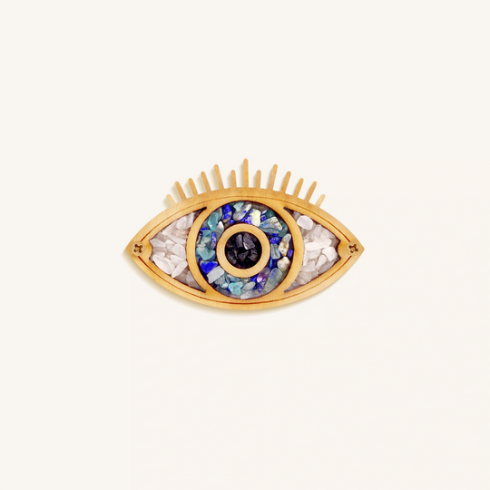 Serene Aura Evil Eye Gemstone Home Magnet