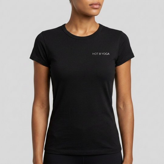 Hot 8 Yoga Emblem Baby Tee
