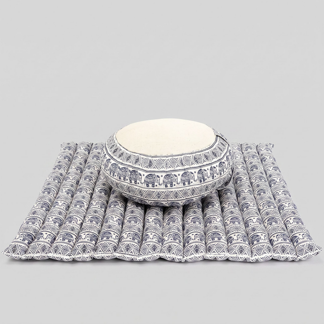 Zafu Sacred Elephant Meditation Cushion Set